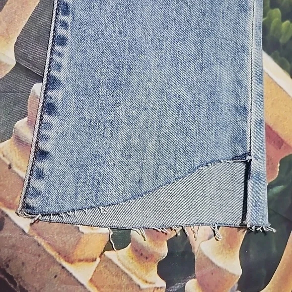 DKNY Raw Hem Crop‎ Flare Jeans Size 25 NWT - Picture 9 of 9